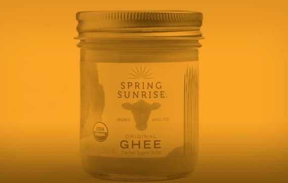 Spring Sunrise Ghee Food Branding Example