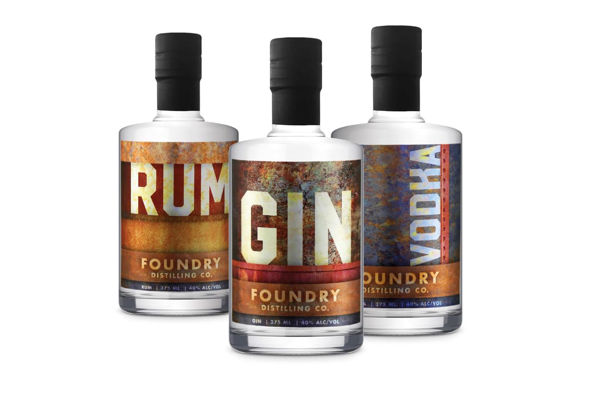 Foundry Distilling Bottles