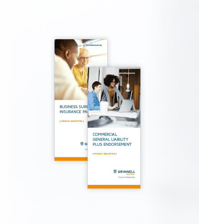 Grinnell Mutual Trifold Brochure Cover Example