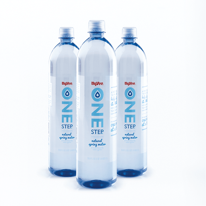 One Step campaign water bottles