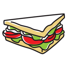 That's Smart Sandwich Icon