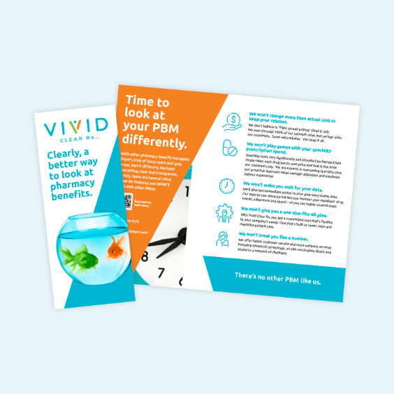 Vivid clear rx brochures